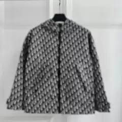 25 Years of New Spring and Autumn Styles, Casual and Fashionable Women's Hooded Jacket with All-Over Letter Jacquard Logo