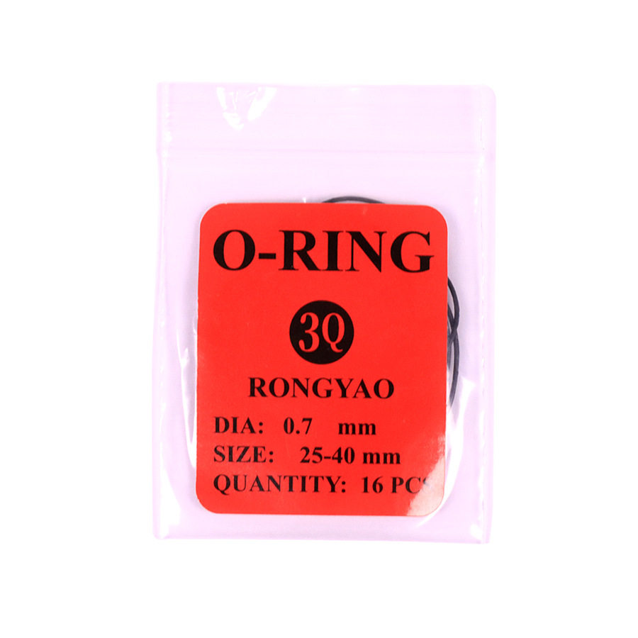 Watch back cover waterproof ring bottom cover O-ring 0.6MM thick mixed bag rubber ring watch accessories