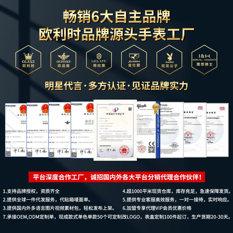 Dropshipping Olevs New Large Dial Foreign Trade Wholesale Trendy Sports Fashion Men's Quartz Watch