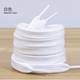 Cotton laces men and women canvas shoes high and low creamy-white small white shoes shell head flat shoelace rope black white