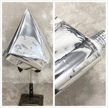 High brightness silver mirror PVC fabric reflective waterproof super bright mirror aluminum film garment styling design fabric