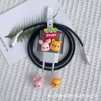 European Standard Apple 16Plus Charger Protective Cover 20W Fast Charging Iphone15/14 Data Cable Protective Cover Wrapped with Rope