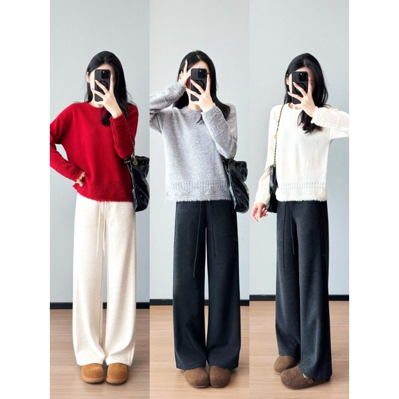 大王直筒神裤~气质显腿直舒适松紧腰抽绳休闲裤女早春新款,淘宝优惠券,粉丝福利购,淘宝优惠卷