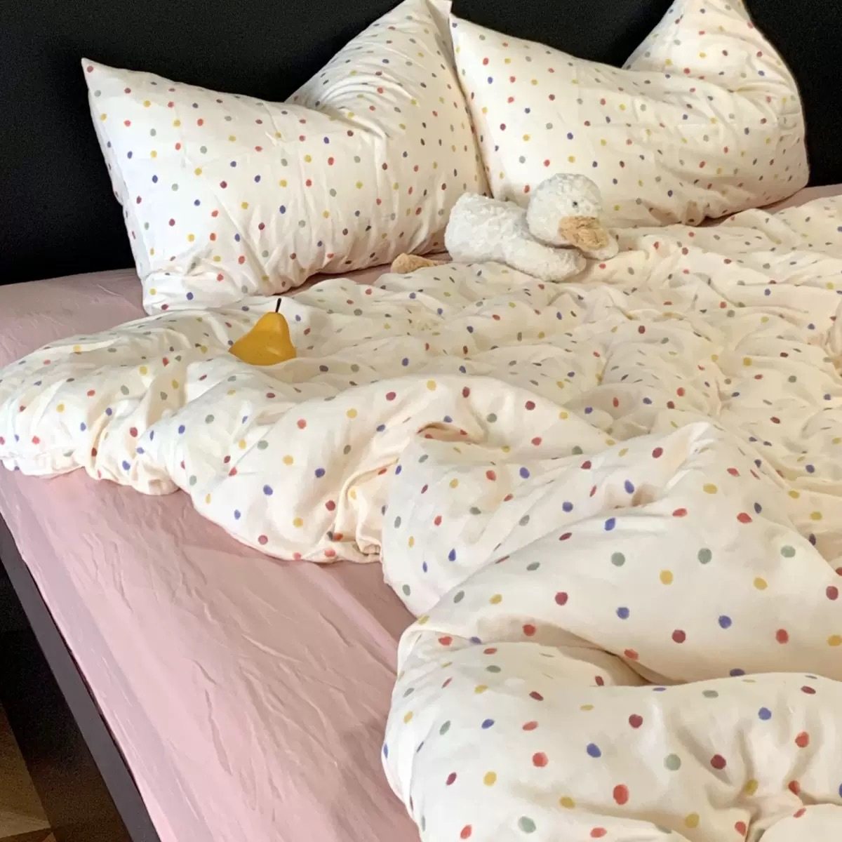 Korean Class A Cotton Aerobic Double-layer Yarn Student Dormitory Three-piece Set Maternal and Infant Class Baby Cotton Gauze Four-piece Set