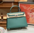 Velvet green silver buckle 25cm