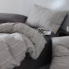 Minimalist Quiet Wind Stripe Jacquard Class A Cotton Four-Piece Set Cotton Bed Sheet Quilt Cover Bedding Wholesale Factory