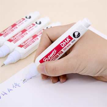 Dehuang Stationery Long-Handled Correction Pen Student Office Exam Study Stationery Correction Correction Factory Direct Supply Wholesale