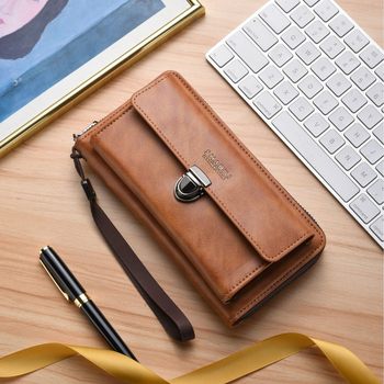 New Men's Long Wallet Women's Zipper Buckle Casual Mobile Phone Wallet Large Capacity Multifunctional Clutch Bag Factory