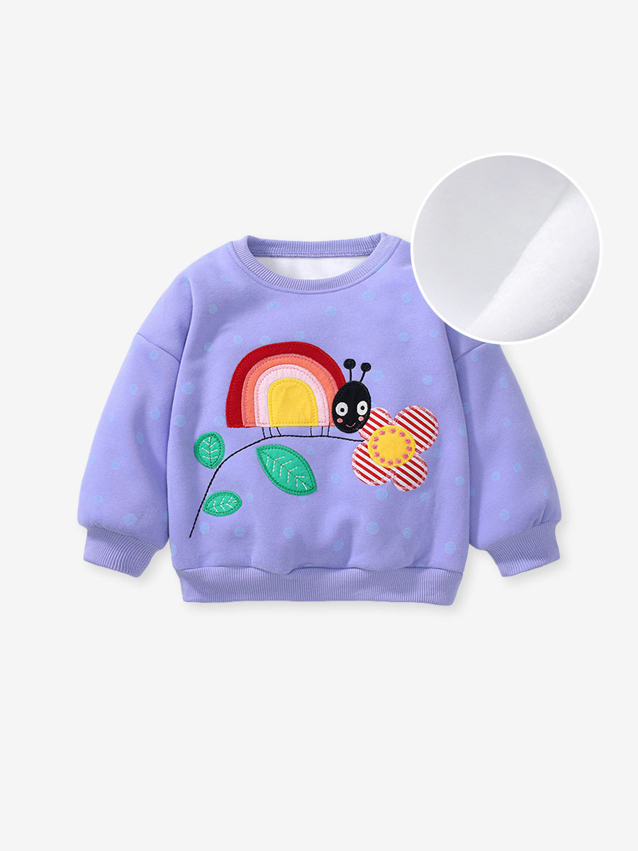 Nouveau sweat à capuche fille doublé polaire automne hiver, haut coton manche longue et ensemble
