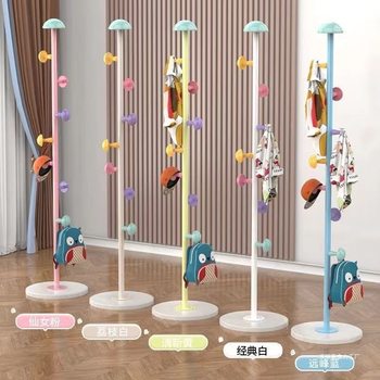 Floor-Standing Children's Mushroom Clothes Rack for Girls' Bedrooms, Colorful Coat and Hat Rack for Small Spaces, Bag Holder