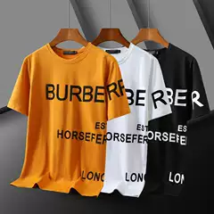 2023 new summer printed men's cotton short-sleeved T-shirt foreign trade loose casual round neck high-end top 020