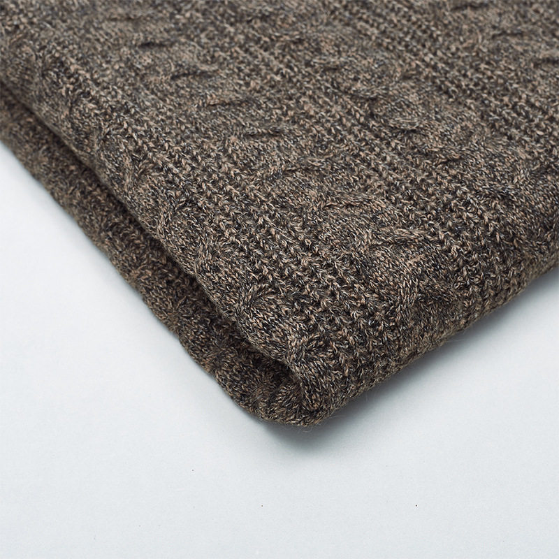 Blended Thick Needle Sweater Knitted Fabric Home Textile Home Decoration Blanket New Knitted Clothing Shoes and Hats Luggage Fabric
