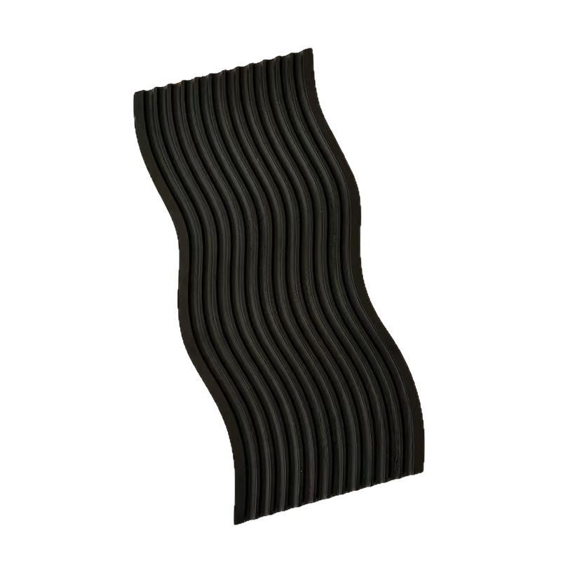 Water Ripple Black Solid Wood Tray for Home Use, Bread Board, Beech Wood Aromatherapy Storage Tray, Afternoon Tea Coffee Tray