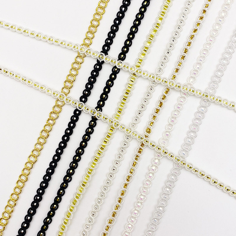 Small Fragrant Style Ribbon Accessories 3Mm-6Mm Small Lace Strips DIY Handmade Hair Accessories Clothing Bags Gifts Ribbons