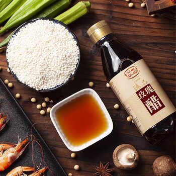 In-Stock Pisces Premium Rose Vinegar 340ml Bottled Pure Grain Brewed Rose Vinegar Traditional Craft Household Vinegar