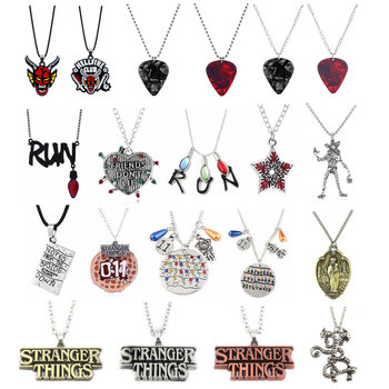 Film and Television Peripherals Stranger Things Season Necklace Bulb Letter Pendant Amazon Cross-Border Foreign Trade Wholesale