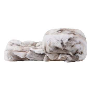 Scandinavian Sofa Blanket Pure Color Leisure Air Conditioning Blanket Fur Knitted Blanket Cover Blanket Stripesd Rabbit Fur Decorative Blanket Bedside Blanket
