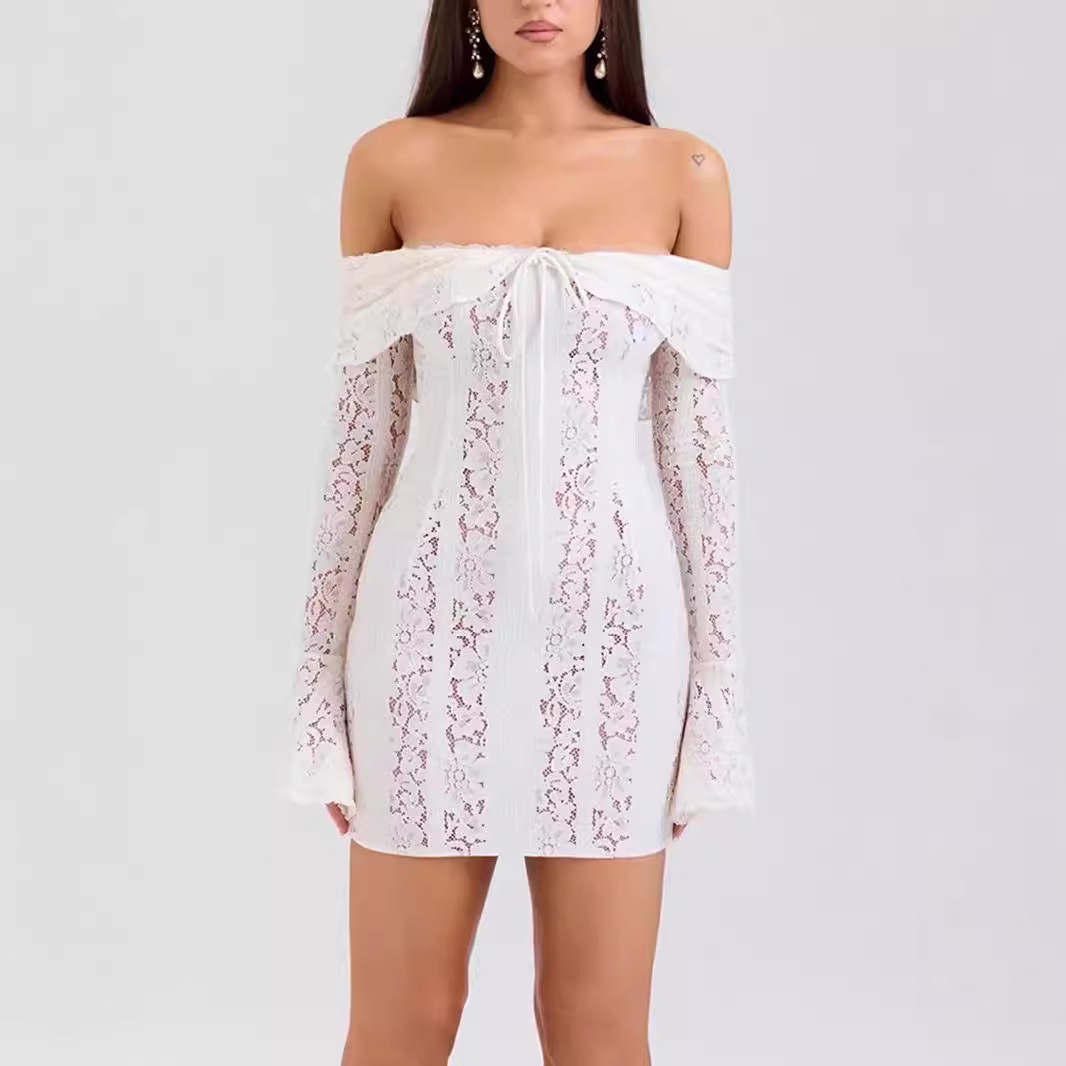 (Mới) Mã B0271 Giá 1620K: Váy Đầm Liền Thân Nữ Dotdan Sexy Dài Tay Thời Trang Nữ Chất Liệu Ren G05 Sản Phẩm Mới, (Miễn Phí Vận Chuyển Toàn Quốc).