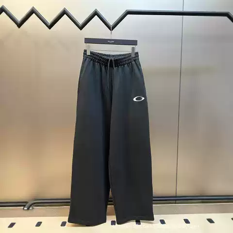 Spot 25Ss New Paris Style Basketball Joint Series Ring Embroider Loose Sweatpants Pants Sweatpants Trendy