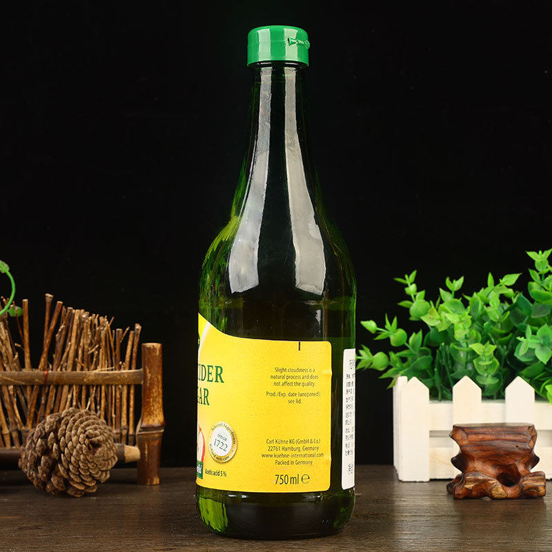 German imported Guanli puree pure apple vinegar 750ml glass bottle edible fruit vinegar brewing beverage wholesale