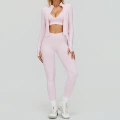 7790 bra + 7790 trousers + 7725 jacket (three-piece set) - sakura pink