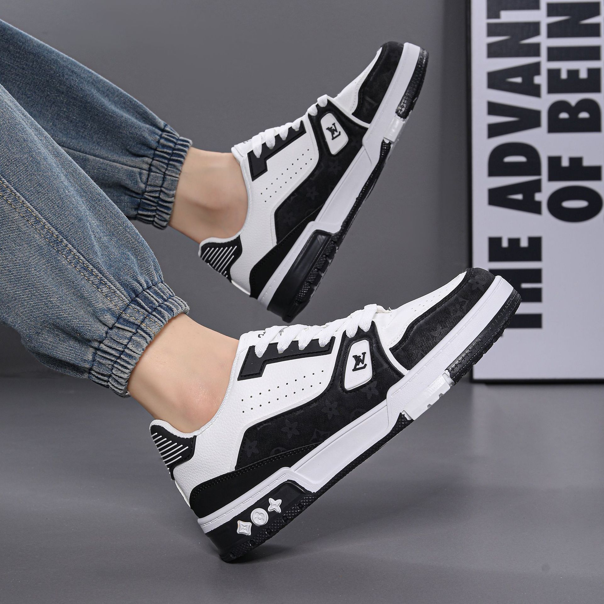 Summer New Classic Lv Sneakers Black and White Panda Thick-Soled Men's Sports and Casual Shoes Versatile Men's Shoes Wholesale 2 O1CN01lEdel11uLDN6PgdrJ !!2215676136020 0 cib