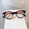 Korean Style New Anti-Blue Light Glasses Fashionable Trendy Women's Street Photograph Plain Plain Plain Mirror Rice Nail Short-sighted Mirror Frame