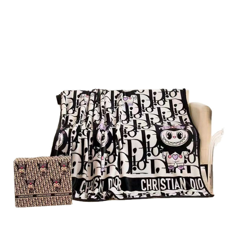 Cross-Border Foreign Trade Trendy Brand Blanket Gift Flannel Blanket Office Nap Blanket Air Conditioning Gift Blanket Wholesale