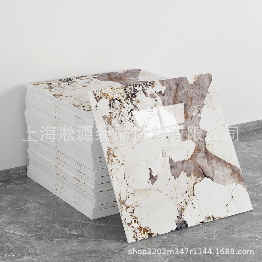 外贸跨境热销大理石仿瓷砖墙贴自粘防水防潮背景墙面装饰墙壁纸
