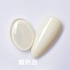 Cross-Border New Popular Color White Moonlight Porcelain White Manicure Nail Polish Pure White Translucent White Pearlescent Cream Yellow Protein Wholesale