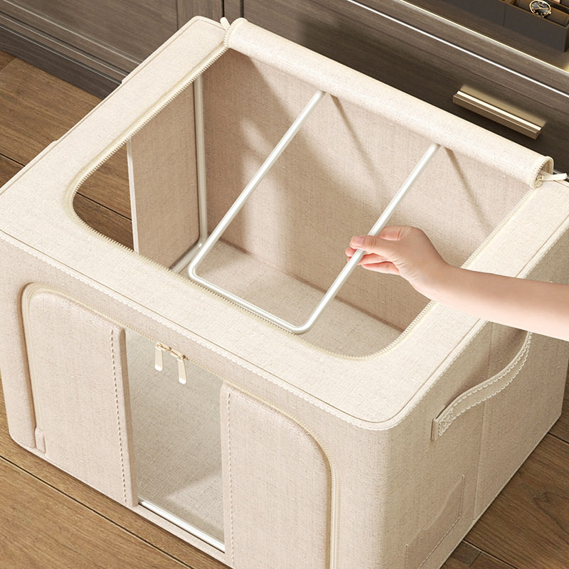 Bedroom Storage Box Household Large-Capacity Storage Fabric Clothing Quilt down Jacket Storage Bag Organizer Special