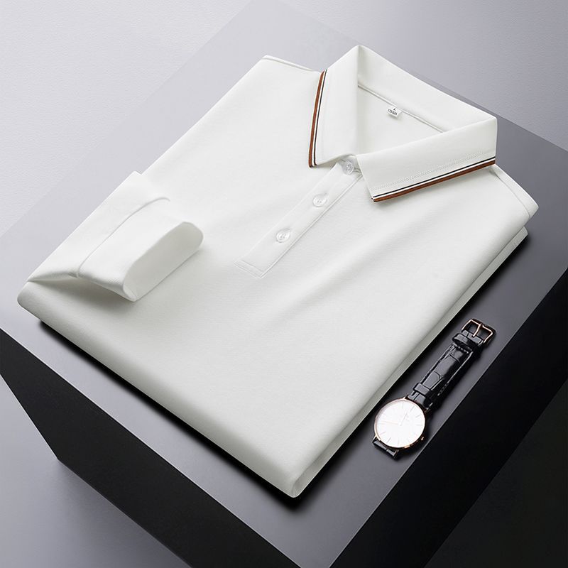 Áo Sơ Mi Nam Chất Liệu Lụa Tơ Tằm Dài Tay Kín Cổ Hàng Mùa Xuân Thu Đông