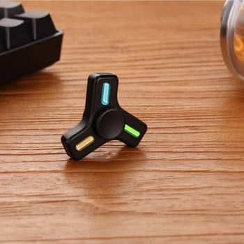 Fingertip Gyro Edc Color Wing Silent High-Speed Rotation Stress Relief Gift for Husband or Boyfriend with Colorful Night Light
