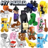 Совместимые со строительными блоками Lego MINECRAFT Dark Battle, собранные развивающие детские игрушки, минифигурки из мира трансграничной оптовой продажи
