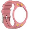 Pink and yellow (12 o'clock direction)