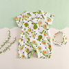 Baby boys' and girls' jumpsuit summer gauze romper baby Summer fashionable jumpsuit newborn air conditioning clothes