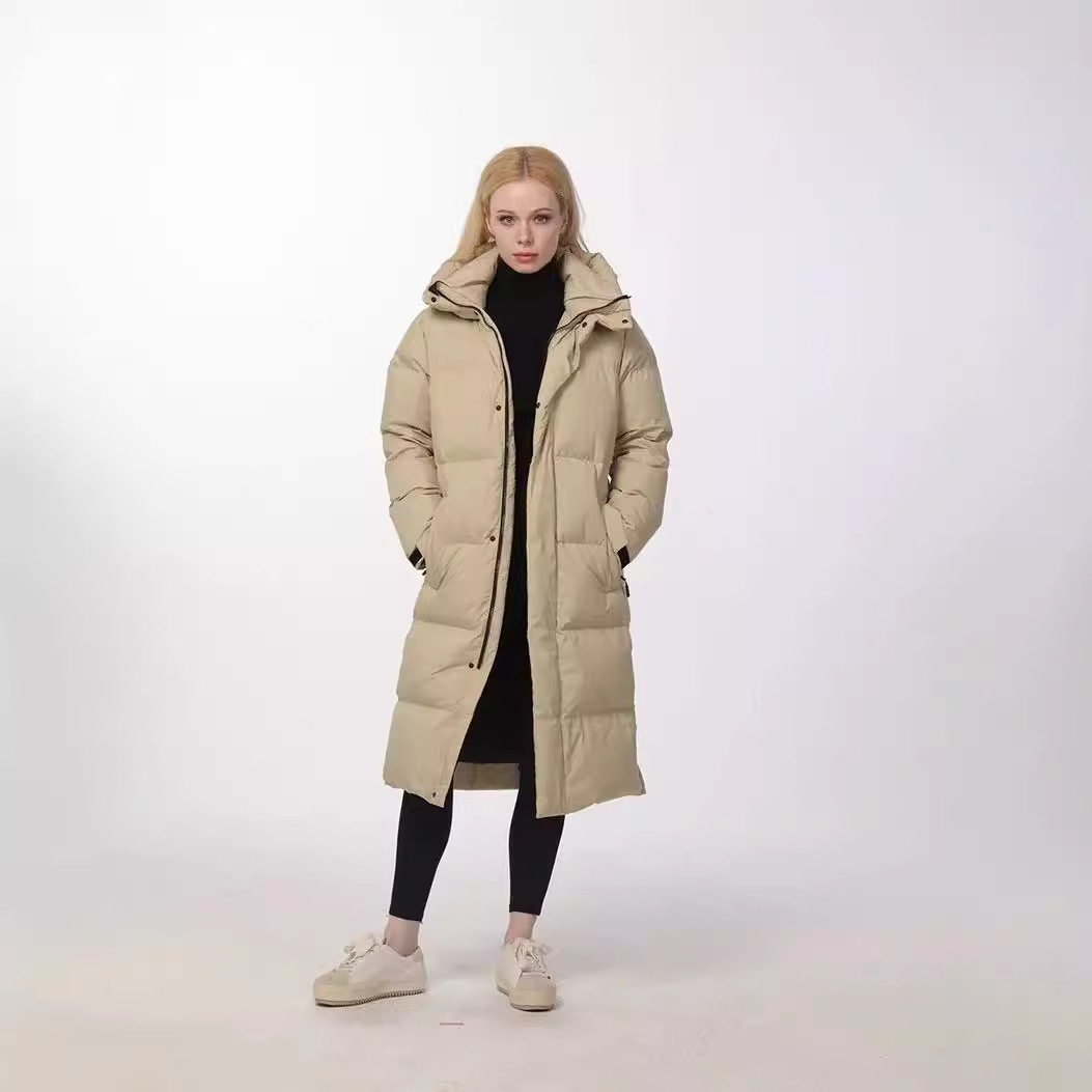 800 Fluffy! 90% Gray Goose down Ultra-Thick Long Outdoor Tex Three-Proof Waterproof Windproof and Cold down Jacket Couple Coat