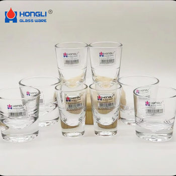 Hongli thick bottom glass small wine glass wine set wonton cup white wine glass bullet Cup spirits Cup wholesale