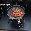 Outdoor Folding Portable Aluminum Alloy Frying Pan Steak Frying Pan Camping Cookware Non-stick Coated Baking Pan Wok