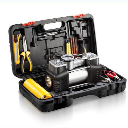 Car air pump car air pump 12v German two-cylinder portable car tire high pressure multi-function