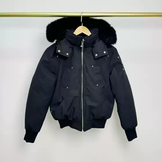 Palm Moose # 02 Men Fox Fur Hooded Bomber down Jacket