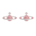 Pink diamond earrings