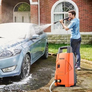 Yili High Pressure Car Washing Machine Artifact Household 220V Portable Car Brush Water Pump Grab High Power Strong Cleaning Water Gun