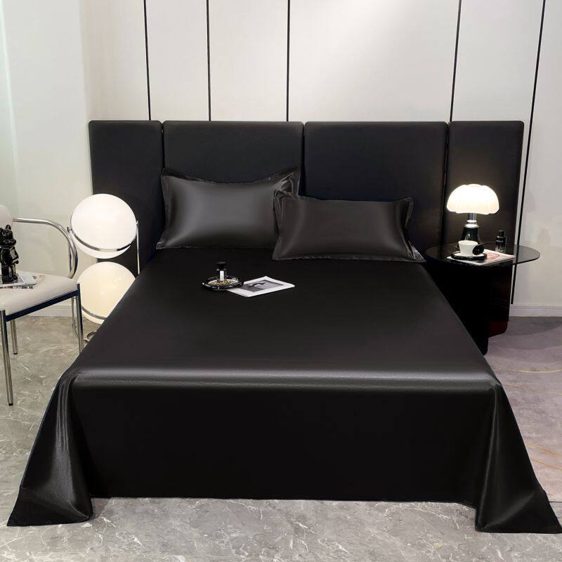 2025 New Summer Washable Ice Silk Four-Piece Set Single Product Bed Bed Sheets Quilt Cover Pillowcase Wholesale