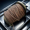 Single crystal copper bronze braided wire 8-strand braided 200 core brown single crystal copper oxygen-free copper wire