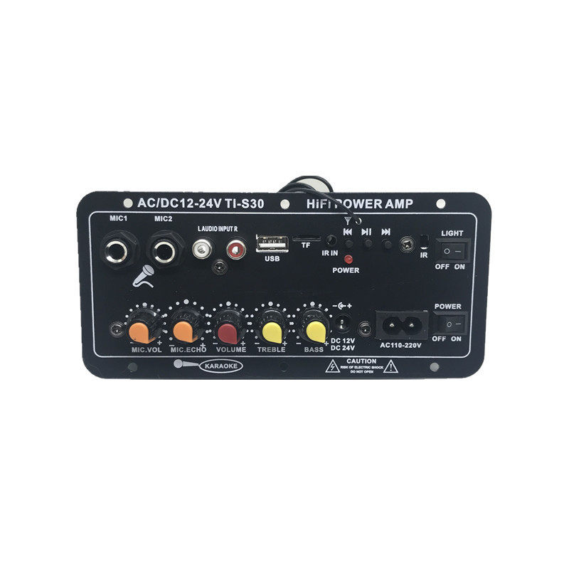 Ti-S30 Square Dance Audio Amplifier Built-In Bluetooth Radio Dual Microphone Jack 12V24V220V Leidezhu