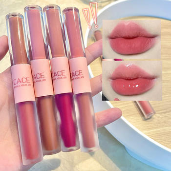 CACE Fun Double Lip Glaze 6 Color Optional Popular Makeup Parity Student Lipstick Matte Hot Push Factory Wholesale