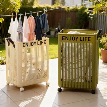 Laundry Basket Household Dirty Clothes Storage Basket Laundry Basket Bathroom Clothes Basket Large Capacity Foldable Dirty Clothes Basket