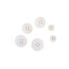 In-Stock River Shell Buttons, Four-Hole High-End Sweater Shirt Buttons, Flat Thin Edge Wide Edge Two-Hole Natural Shell Buttons