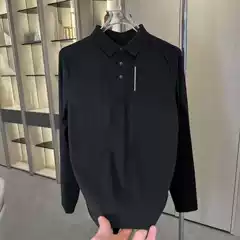 2025 Spring New Fashion Brand Dijia POLO Shirt Men's Casual All-match Outdoor Long Sleeve Lapel Sports Top Fashion
